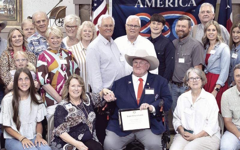 Eliza Tice Hall descendants and other people on the program for the DAR Dedication on Saturday, April 11.