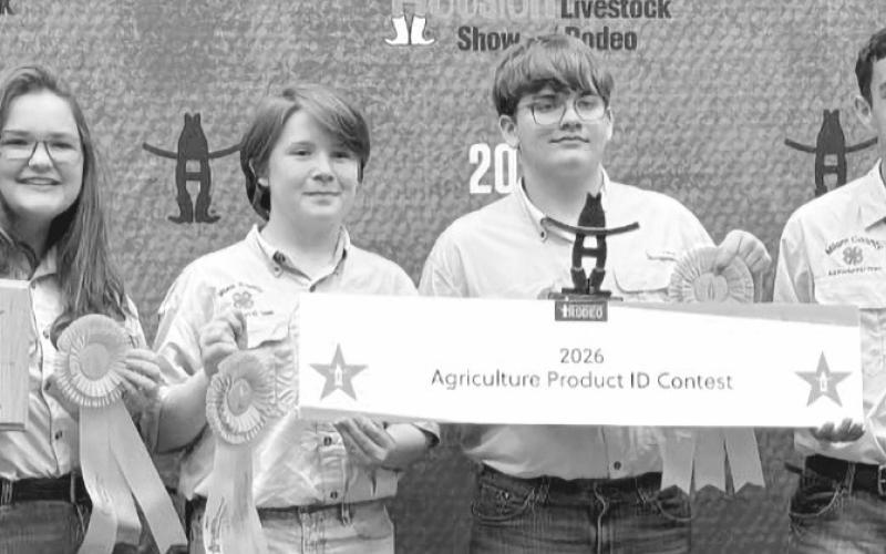 HLSR Livestock Judging Contest: Shawn Leifeste, Wylie Butler, Adison Dach and Kenzie Hobbs.
