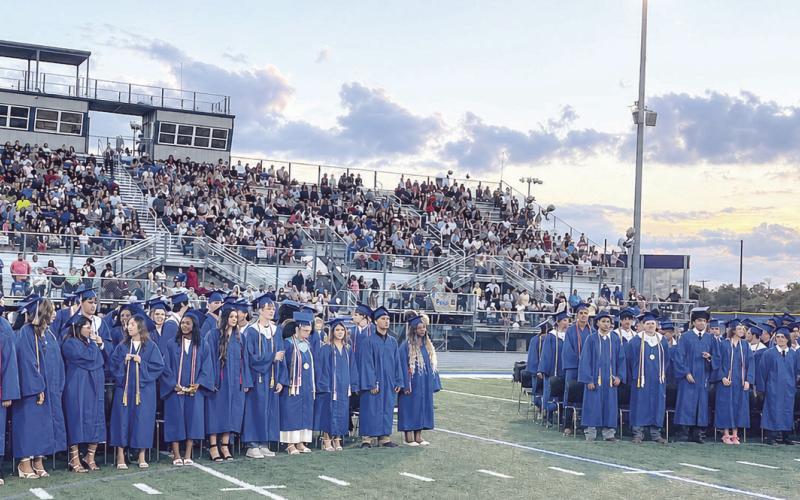 Rockdale High School Class of 2026 received their diplomas on Friday night under partly cloudy skies with a packed stadium at Tiger Field.