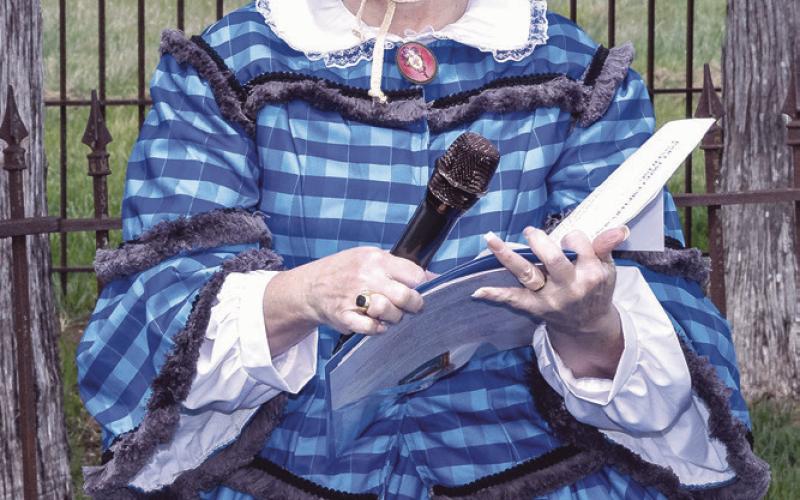 In costume