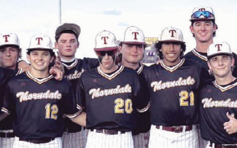 The Thorndale Bulldogs clinched their fifth consecutive district title last week with a 23-0 victory over Chilton. This week in bi-district action, they will face Mason. Thorndale ISD Athletics photo