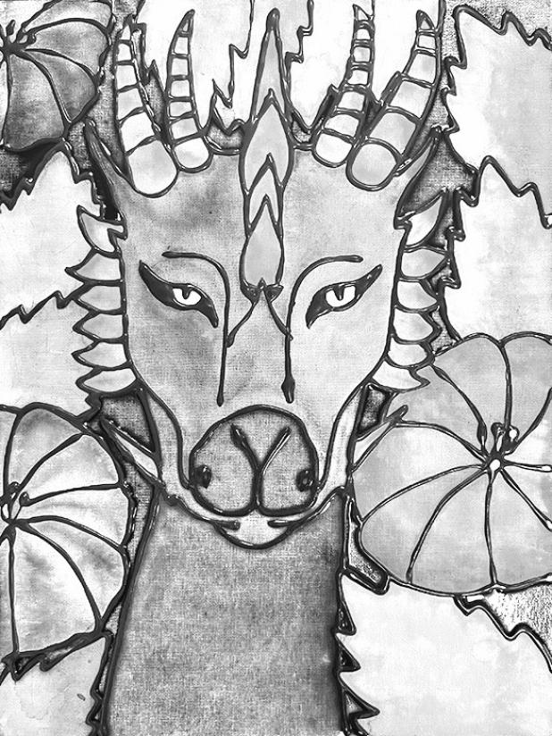 Art by Samantha Saldana Barrera, a freshman at Rockdale High School (created while an eighth-grader).