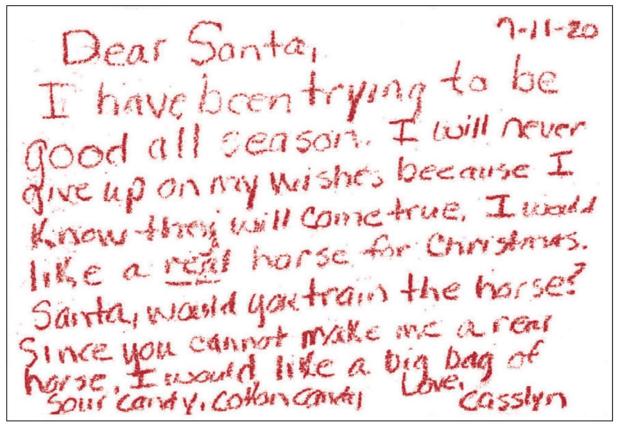 First letter