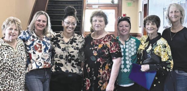 (L-R) LeeAnn Smith, Misty Green, Kristina Elliot, Deborah Dean, Rachel Owens (Board Treasurer), Jeanie Weed (Board President) and Ann Glenn.