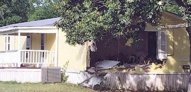 TWO VEHICLE/HOUSE CRASHES IN THREE HOURS