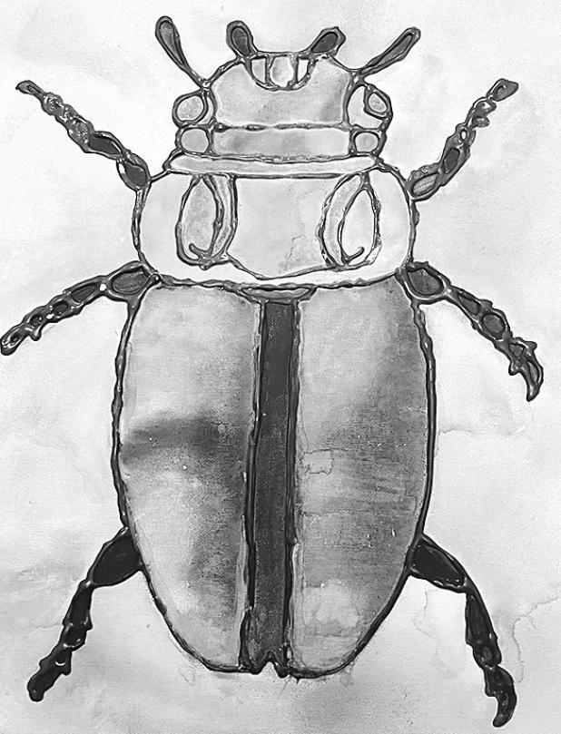 Watercolor project by Camila Ceja, a 2024-25 Art II eighth-grader at Rockdale Junior High.