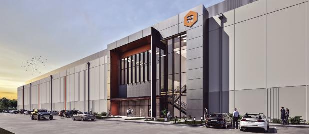 Architectur-al rendering of the 200acre data center campus, part of a longterm redevelopment plan.