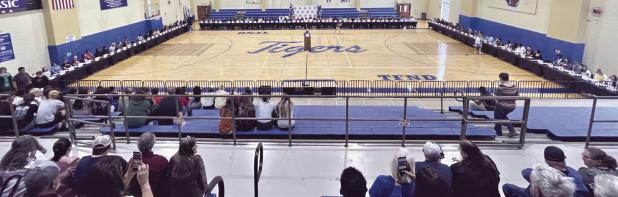SENIOR SIGNING DAY— All Rockdale High School seniors were recognized on Friday at the annual Signing Day ceremony. Each student was acknowledged for their after-high-school plans whether it was going into the work force, going into the military or heading off to college.