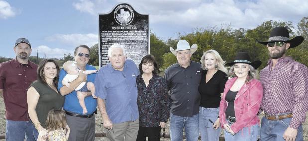 Worley Bridge historical marker dedication