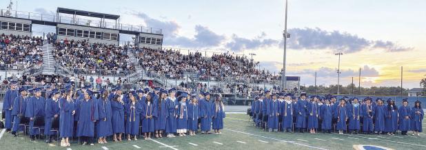Rockdale High School Class of 2026 received their diplomas on Friday night under partly cloudy skies with a packed stadium at Tiger Field.