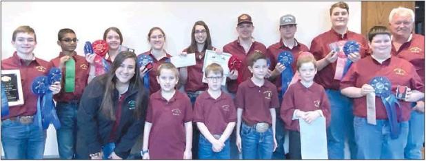 Milam 4H competitors (L-R):