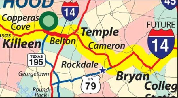 Map courtesy Gulf Coast Strategic Highway Coalition                      