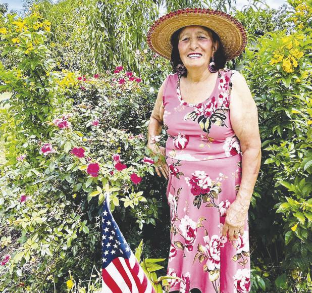 YARD OF THE MONTH— Virginia Ruelas, 313 Hamilton Avenue, has been chosen as Rockdale Earth Day's Yard of the Month for August. Ruelas has created a honeybee and butterfly haven with a mixture of native plans which provide color as well as nourishment for insects. She will receive a gift certificate to Giddings Nursery and Garden Center.