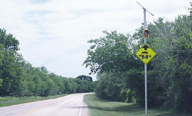 RISD gets TxDOT to add school bus warning sign