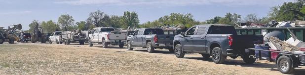 Residents dump 36 tons of trash Saturday