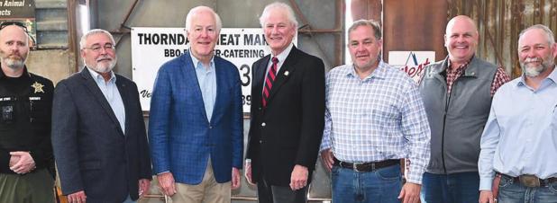Cornyn makes a visit to Milam County