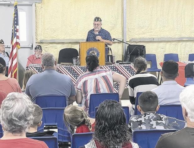 Memorial Day service at the American Legion