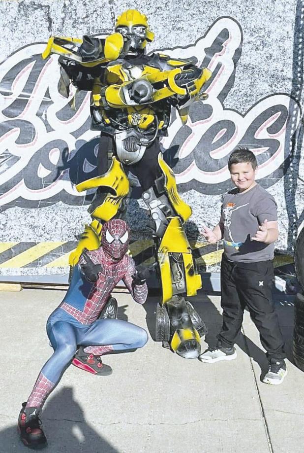 BRUSH WITH SUPERHEROES