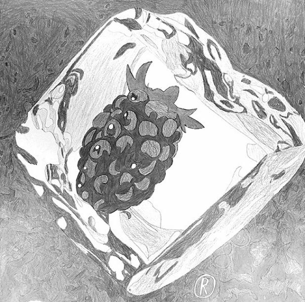 Pop art by Jazmin Rodriguez Claudio, a 2024-25 Art II eighth-grader at Rockdale Junior High.