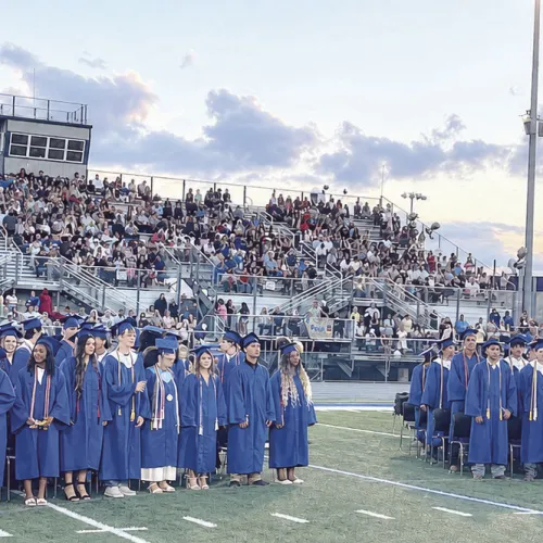 Rockdale High School Class of 2026 received their diplomas on Friday night under partly cloudy skies with a packed stadium at Tiger Field.