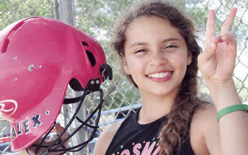 Alex Sandoval would have turned 16 on Tuesday. Her former teammates keep her memory close to them at every game. Photo by Andy Sandoval