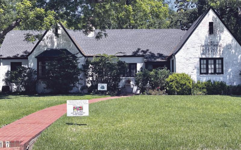 Yard of the Month for May is the Upson home at 417 East Bell Avenue