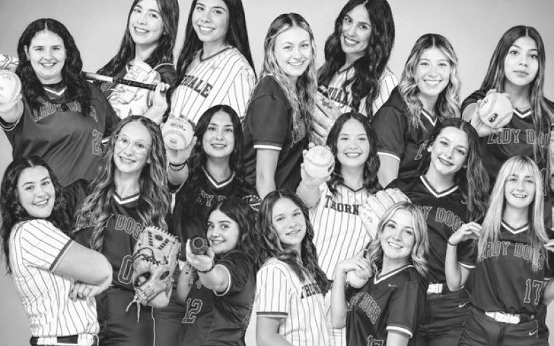 The Thorndale Bulldogs (above) and Lady Dogs (at right) claimed series wins over Mason and West Hardin, respectively, last week to advance to the next round of the Class 2A playoffs. The Bulldogs will now play Mumford in the area round, while the Lady Dogs will take on Flatonia in the regional semifinals. Thorndale ISD Athletics photos
