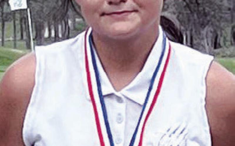 Rockdale Lady Tiger senior Hannah Mckie shot a career low 96, finishing with the third best score in the Pflugerville Weiss Classic at Shadow Glen. Rockdale Tigers Athletics photo