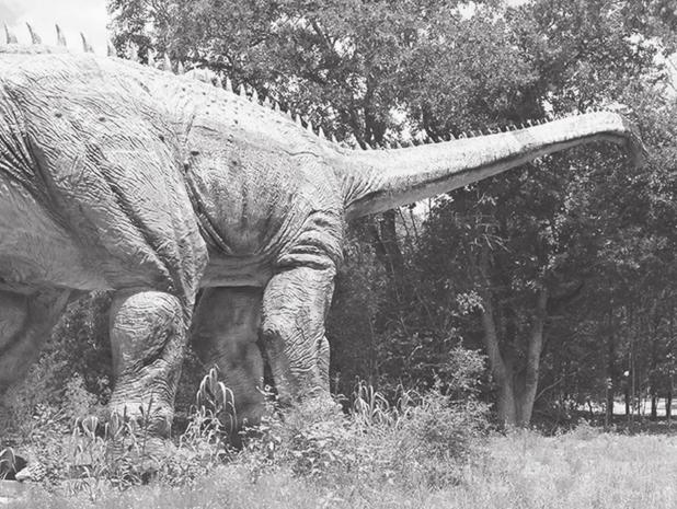 Where dinosaurs roam...well stand there, anyway