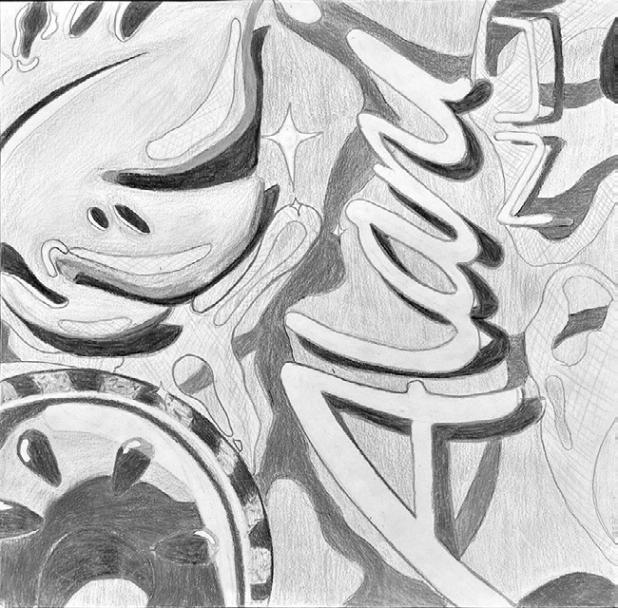 Pop art by Miley Novick, a freshman at Rockdale High School.