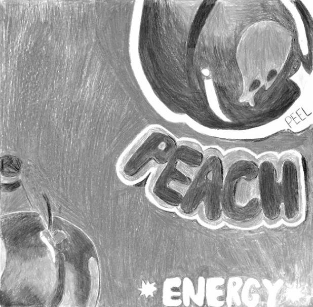 Pop art by Jazlynn Dixon, a freshman at Rockdale High School, drawn while an eighth-grader in Art II.