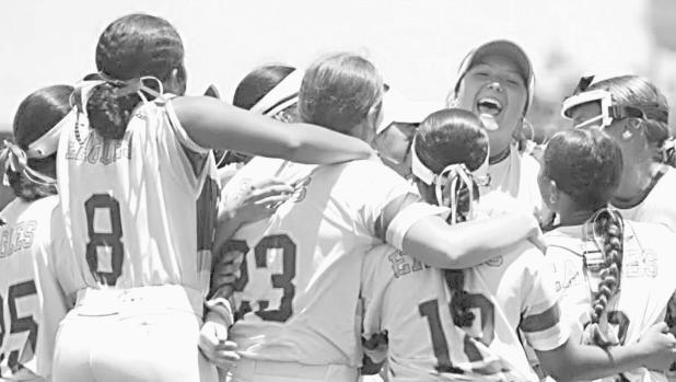 STATE BOUND— The Lexington Lady Eagles’ softball team is off to their first UIL Class 3A-Division II state title game after sweeping Jourdanton last week in two games, 2-0 and 10-4. The state semifinal champions will face off against Coahoma at 4 p.m. Thursday in Austin at the University of Texas’ McCombs Field. TheEagle.com photo