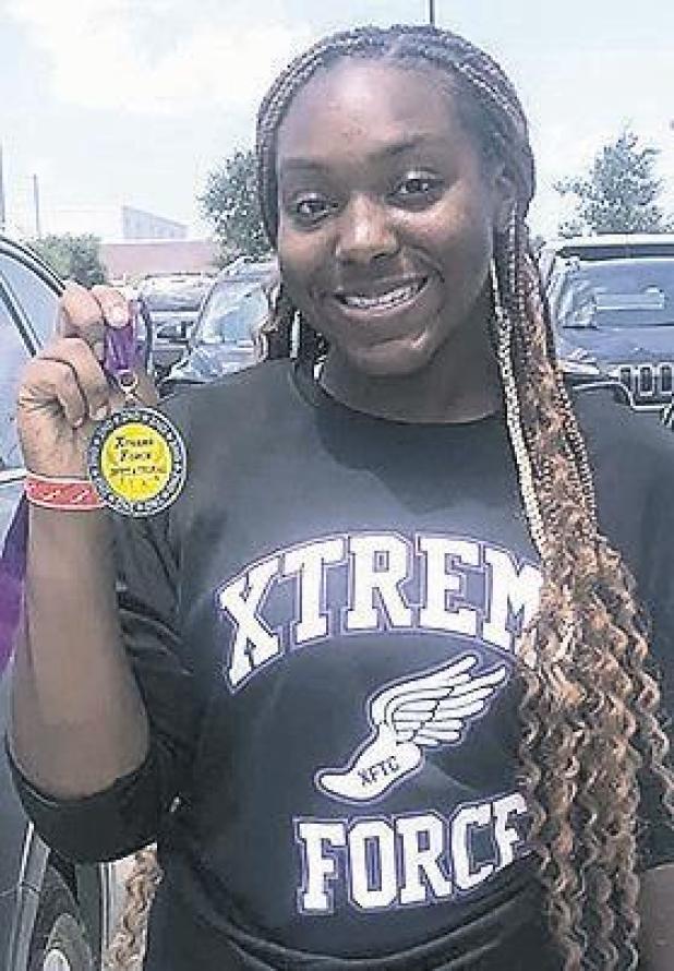 Second place in shot put