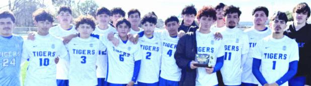 The Rockdale Tigers soccer team placed third in their third annual Tigers Blue &amp; Gold Cup Invitational Tournament last week in Rockdale. Rockdale Tigers Athletics photo