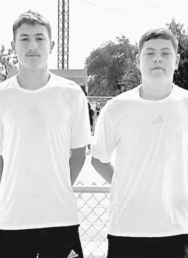 STATE TENNIS TOURNAMENT— Thorndale Bulldogs Ethan and Garrett Schramm recently competed in the Class 2A UIL State Tennis Tournament in San Antonio. The brothers fought hard in the boys’ doubles quarterfinals, but lost to a strong team from Seymour, 7-5 and 6-1. Congratulations to this dynamic duo on this huge accomplishment. Thorndale ISD Athletics photo