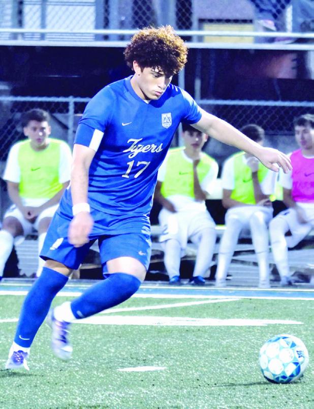 Rockdale Tiger senior Wilmer Sorto (17) was selected as Most Valuable Player of District 24-4A. Sorto had 30 goals and 8 assists for the season. Reporter/Nathan Flores