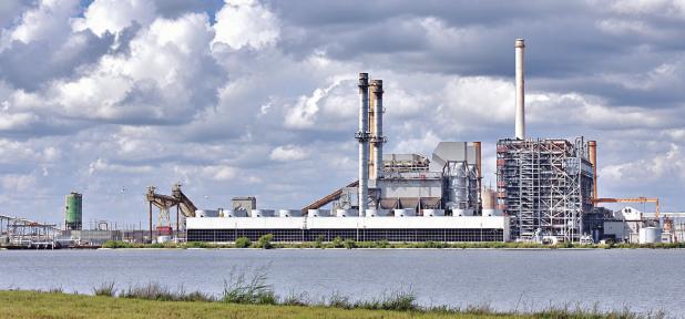 The now-shuttered Alcoa plant site near Rockdale has recently attracted several major investments. Paul Flahive/Texas Public Radio