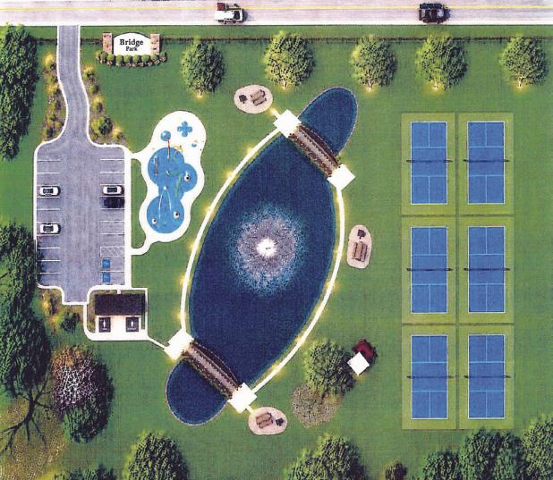A rendering of possible improvements to Bridge Park.