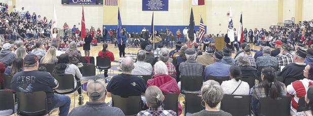 Veterans Day ceremony at Rockdale High School