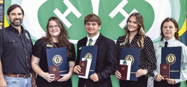 Milam County 4-H award winners