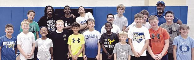 Boys’ basketball camp attendees