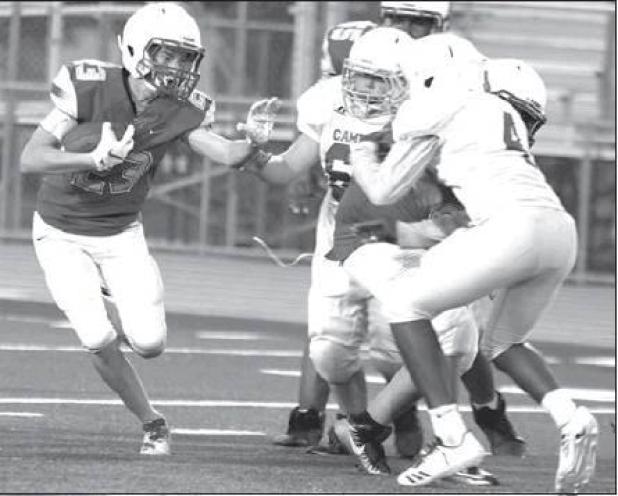 RJH eighth graders run past undefeated Cameron 14-7