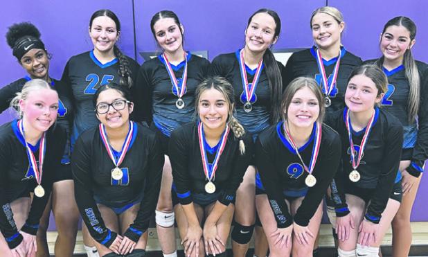 The Lady Tigers JV (above) and freshman (below) claimed second and third place, respectively, in last week’s Holland Tournament.