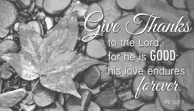 Glorify God this Thanksgiving