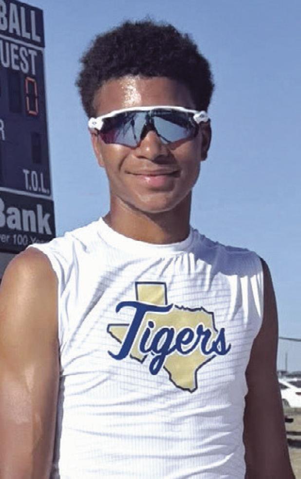 Rockdale Tiger Jon Fuller was first in the 3200M run last week at the Thrall Tiger Relays. He also placed second in the 1600M Photo by Lindsey Juergens Lillard