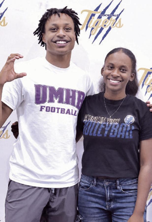 De’Andre Stephens and Trinity Hurd on signing day. Reporter/Nathan Flores