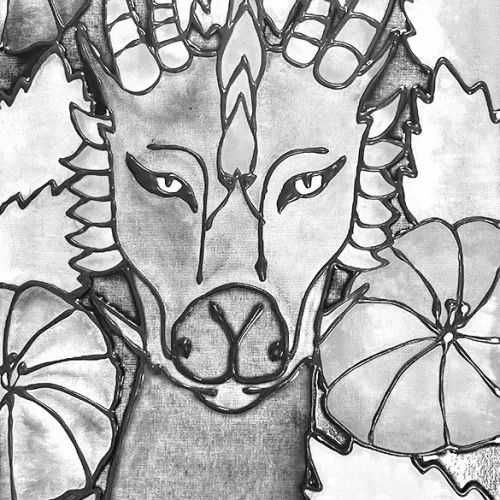 Art by Samantha Saldana Barrera, a freshman at Rockdale High School (created while an eighth-grader).