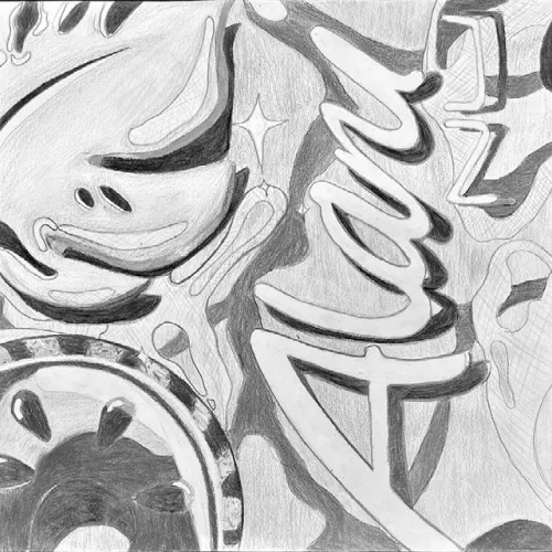Pop art by Miley Novick, a freshman at Rockdale High School.
