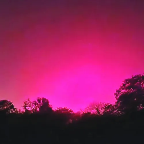 AURORA BOREALIS— Patti Luckey Schneider took this photo of the Northern Lights on Nov. 11, four miles northwest of Rockdale off FM 487. She said she used an Android cell phone with no filters and that the sky was gorgeous to the naked eye.