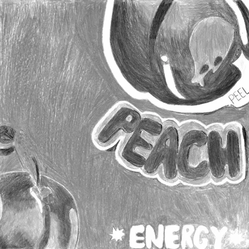Pop art by Jazlynn Dixon, a freshman at Rockdale High School, drawn while an eighth-grader in Art II.